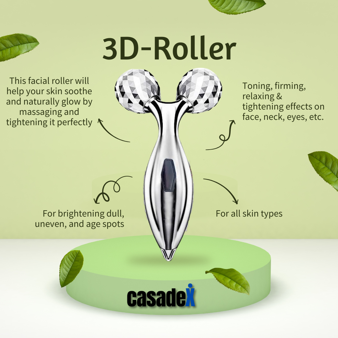 Casadex 3-in-1 Facial Roller Set