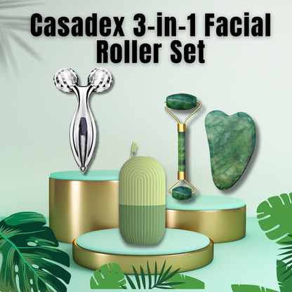 Casadex 3-in-1 Facial Roller Set