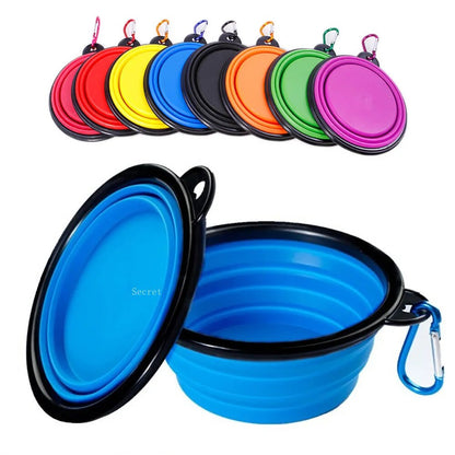 Collapsible & Portable Silicone Bowl for Dog Food & Water