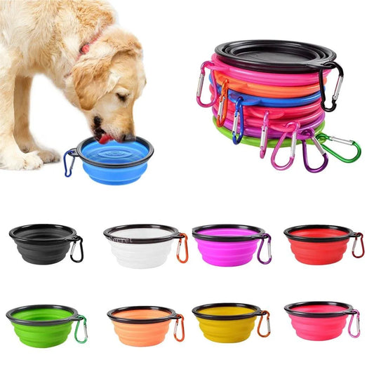 Collapsible & Portable Silicone Bowl for Dog Food & Water