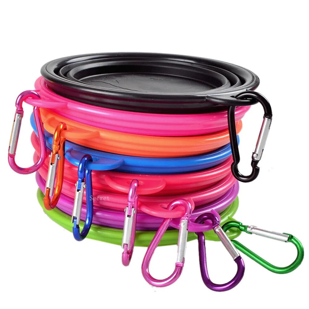 Collapsible & Portable Silicone Bowl for Dog Food & Water