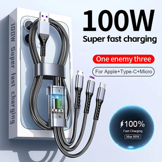 3 In 1 Fast Charging Cable